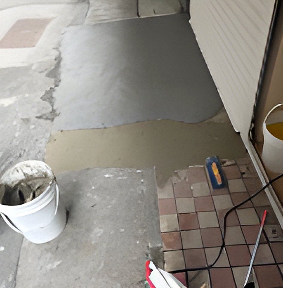 Nianqing Youwei Masonry | Floor levelling in progress